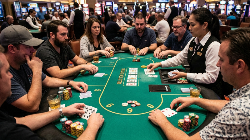 홀덤 테이블 전체 구성 이미지